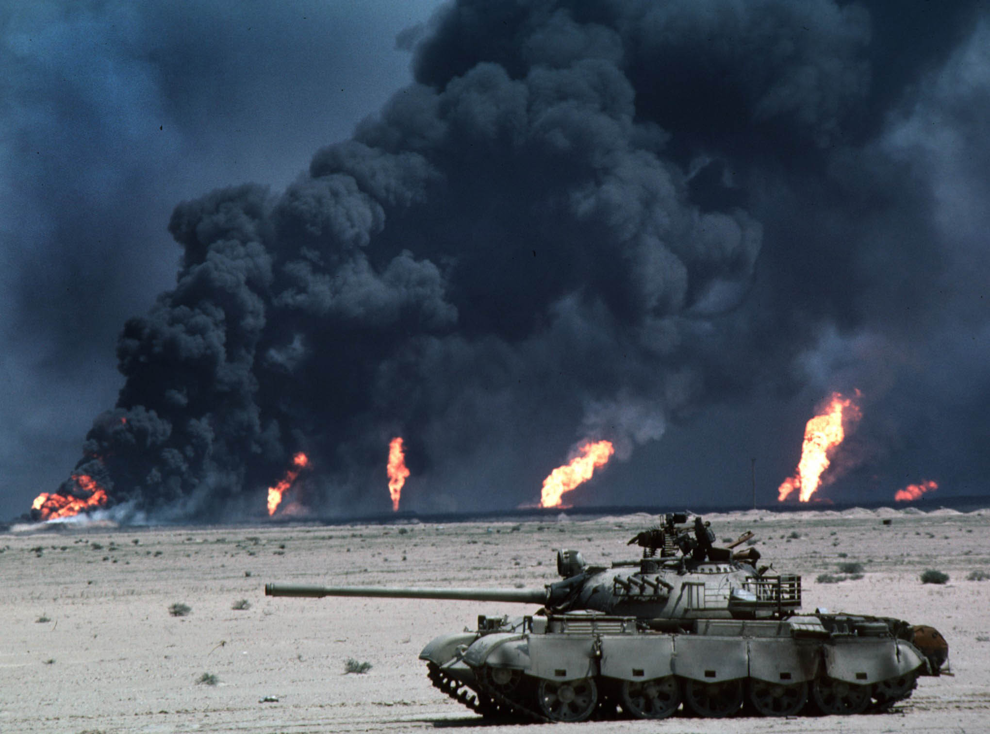 Tanks in oil fires